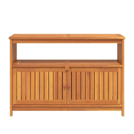 vidaXL Ogrodowy stolik konsolowy, 110x35x75 cm, lite drewno akacjowe