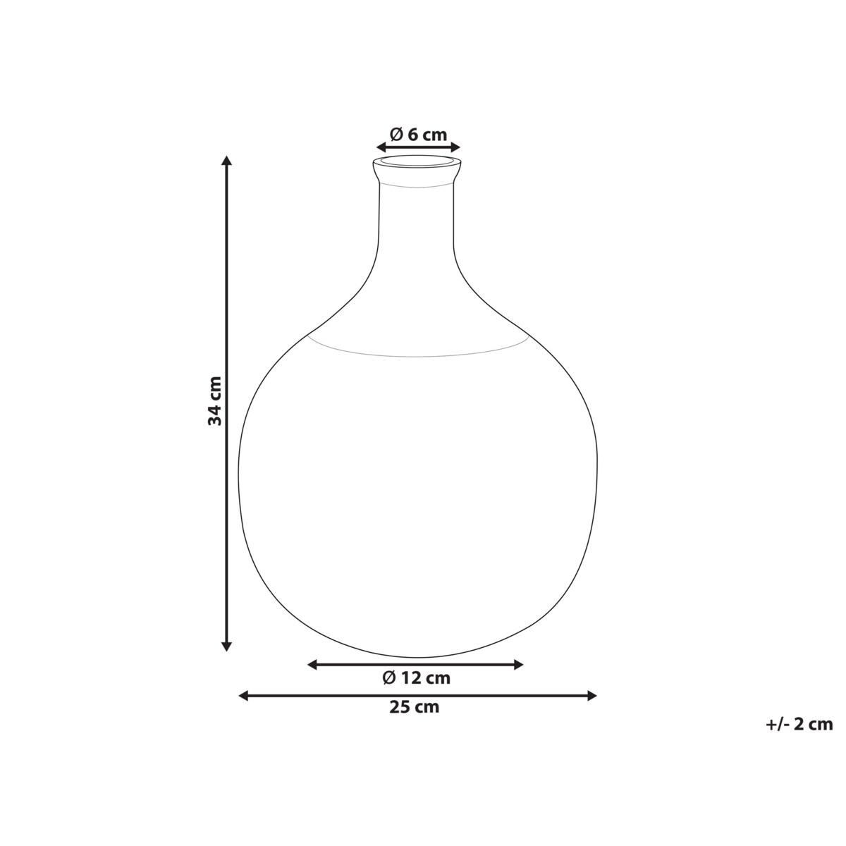 Wazon na kwiaty zielony ACHAAR