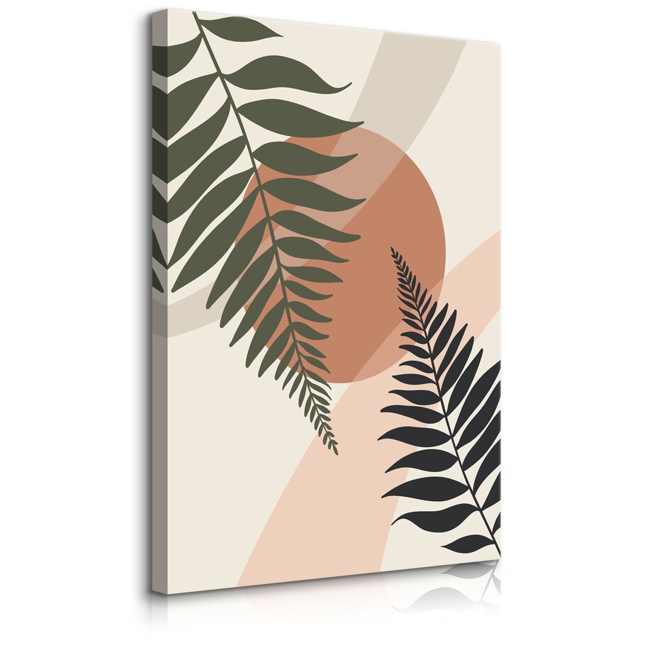 Obraz Palma Zachód Słońca Liście 30x40cm