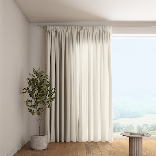 Zasłona na taśmie marszczącej 1 szt. 130x245 gołębi szary