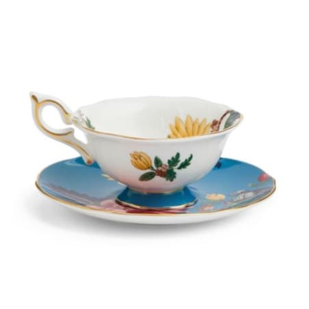 Filiżanka do herbaty ze spodkiem Sapphire Garden Wonderlust Wedgwood
