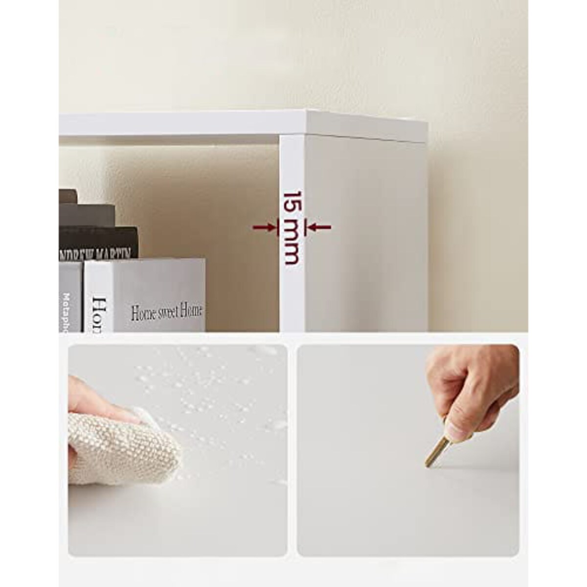 Regał Do Pokoju Sypialni Biura Przedpokoju Biały