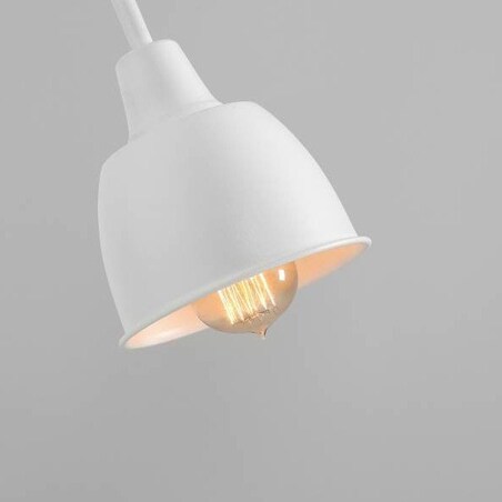 Loftowa lampa ścienna 991C2 Aldex regulowany kinkiet industrialny biały
