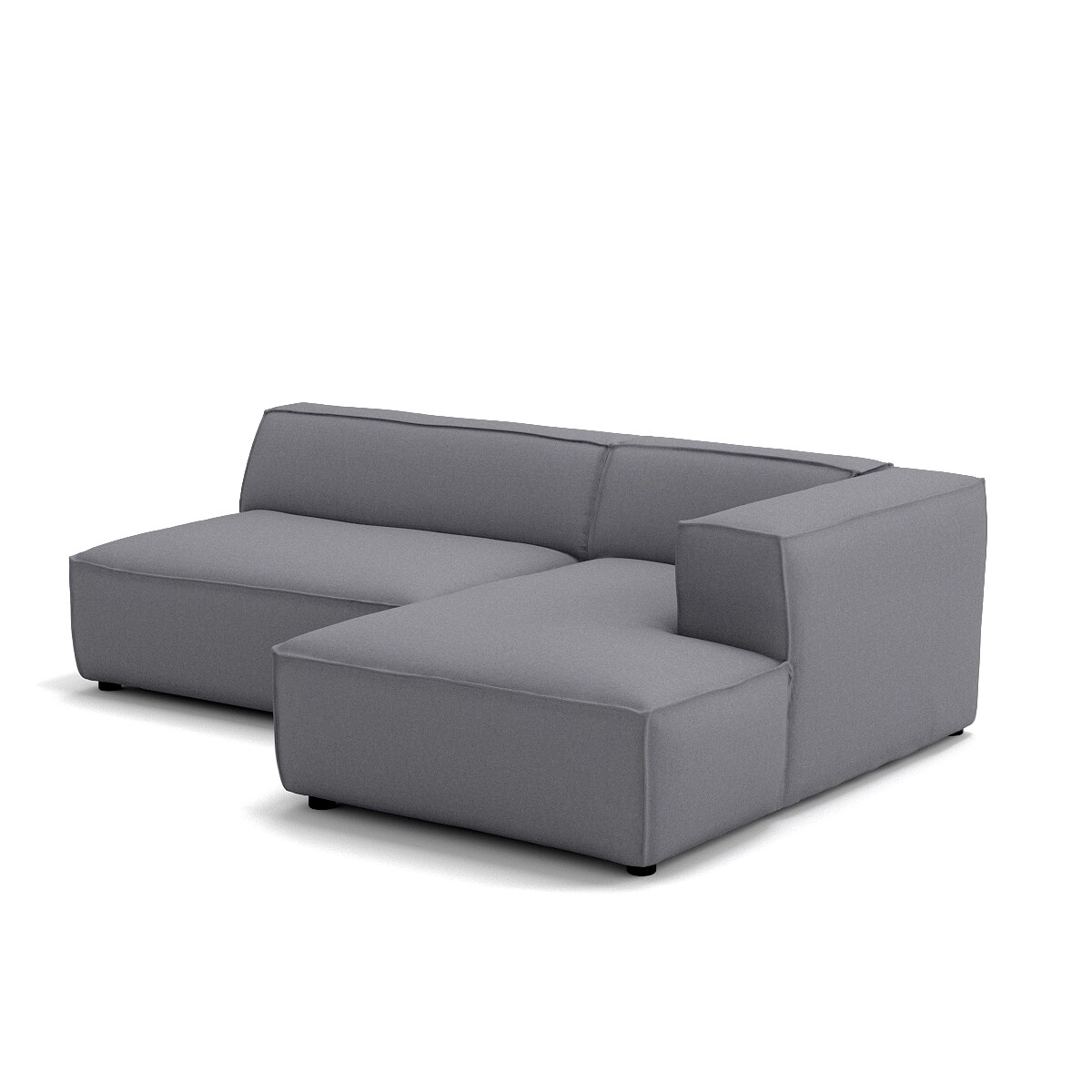 Narożnik 3 osobowy prawy Modularis - Szary Welur