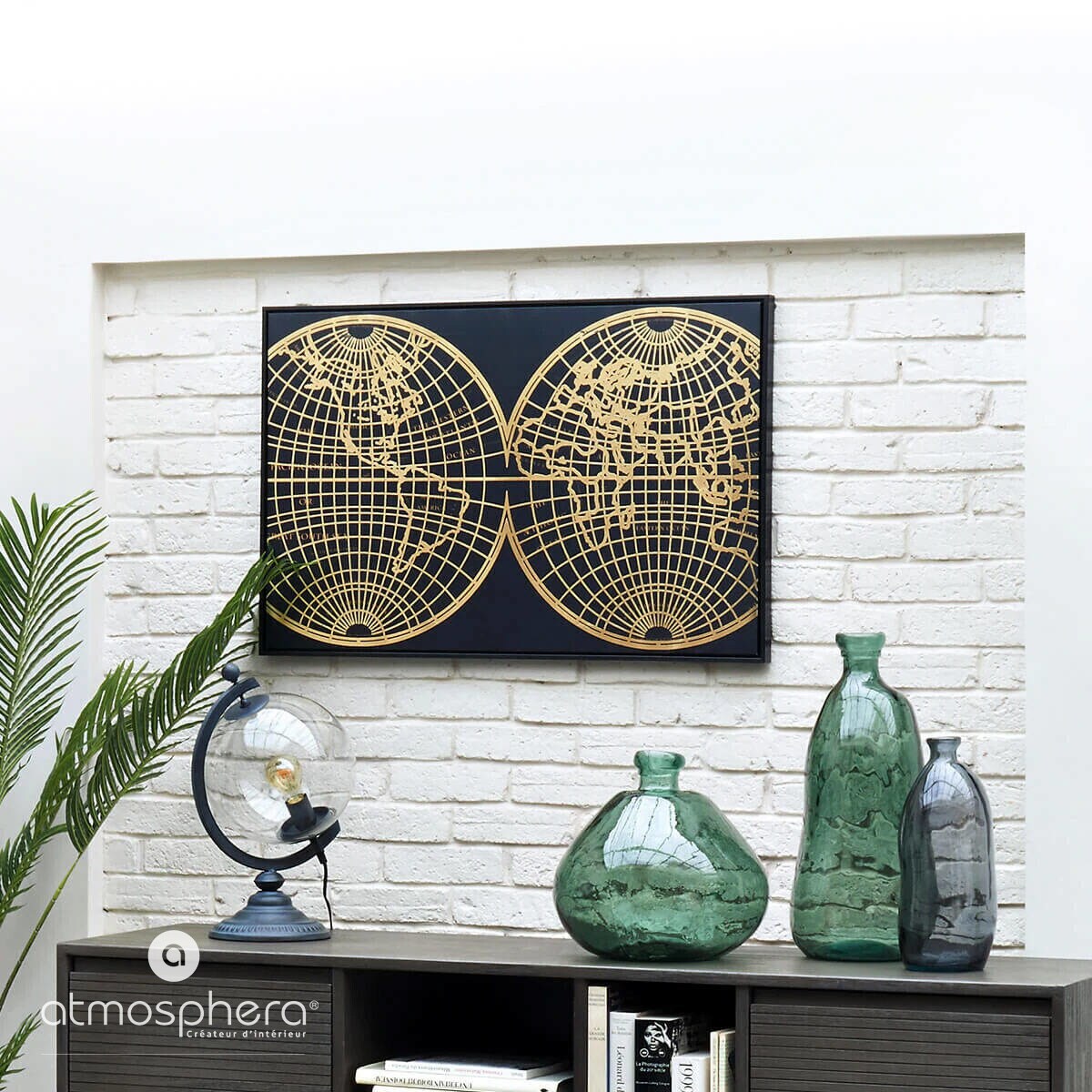 Okrągły wazon na kwiaty cięte, szklany, Ø 33 cm