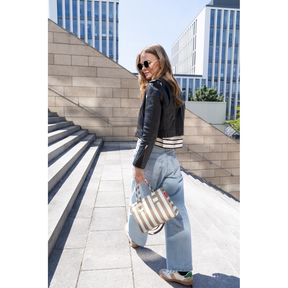 Torba DAILY SHOPPER XS, summerstripes coffee