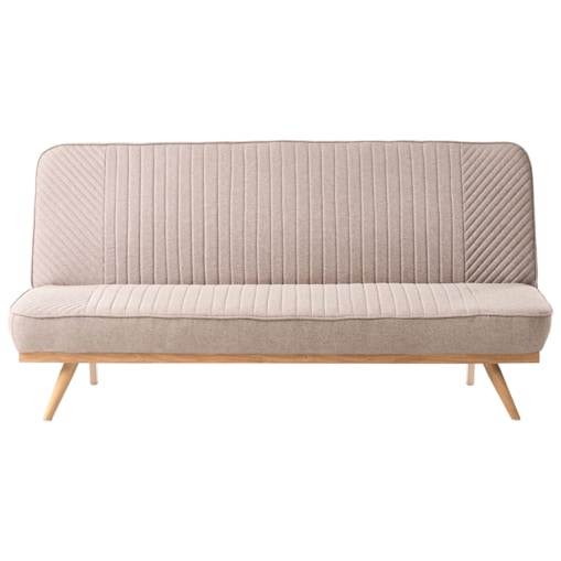 Sofa rozkładana dla 2 osób KALFAFEL Jasnobrązowy