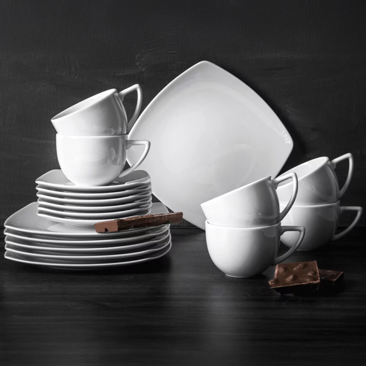 Konsimo CARLINA Zestaw obiadowo-kawowy, 12 os. (60el)