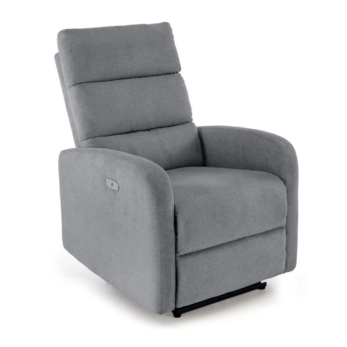 Fotel rozkładany CARINIO szary z funkcją masażu