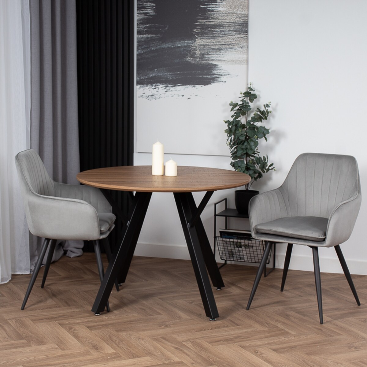 Krzesło tapicerowane do salonu jadalni welurowe pikowane