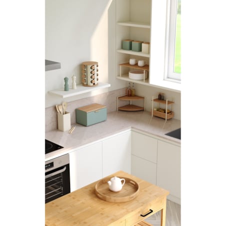 Chlebak metalowy 23,5x35,5x20,8 cm EXTRA zielony