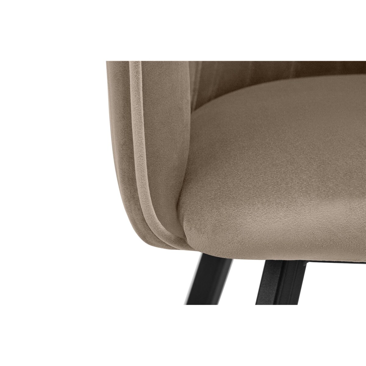 KONSIMO PYRUS welurowe krzesła 2 sztuki beżowe