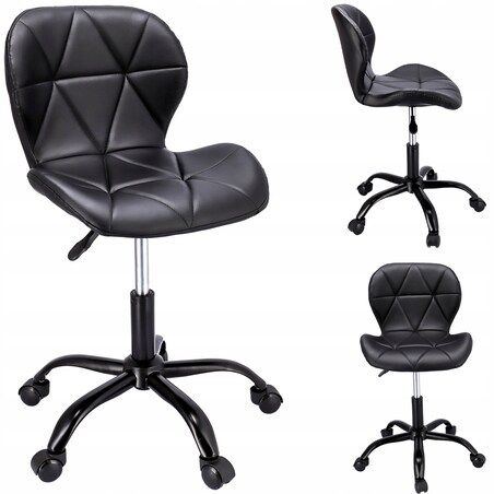 Krzesło biurowe ekoskóra ENDO czarne