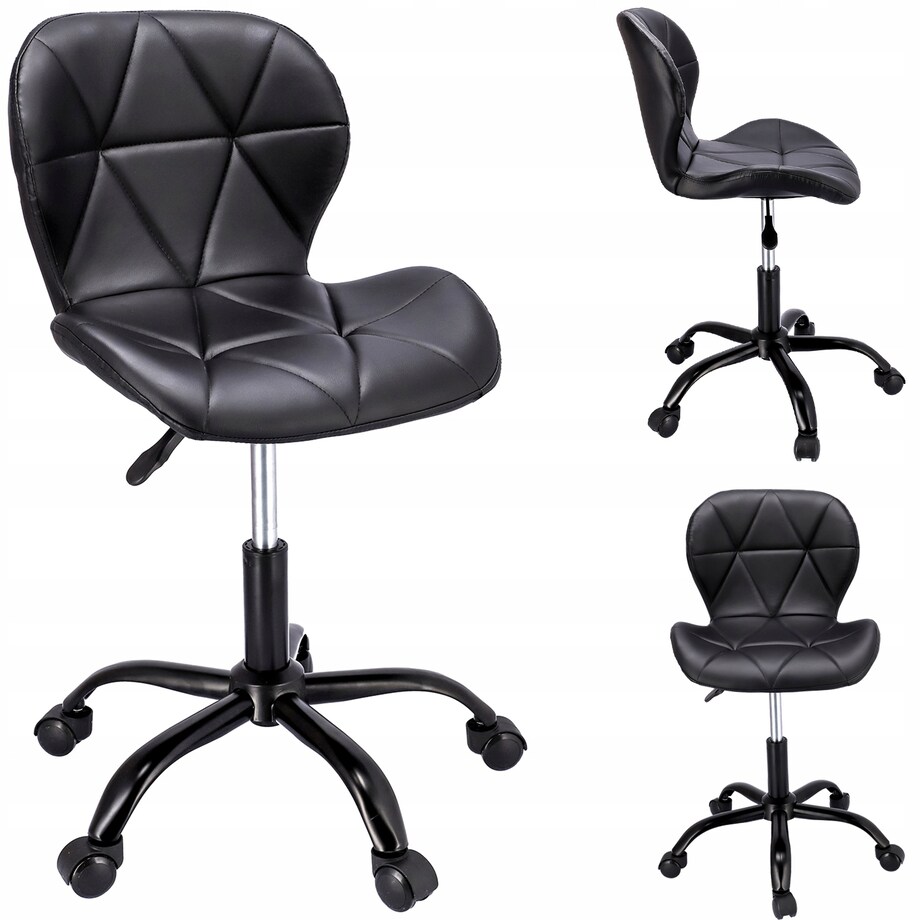 Krzesło biurowe ekoskóra ENDO czarne