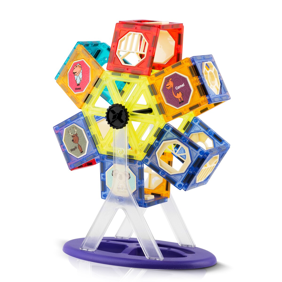 Klocki magnetyczne karuzela konstrukcyjne 3d Ricokids