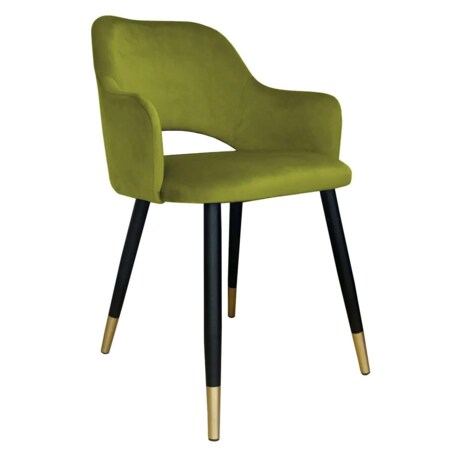 Krzesło NAPO BL VELVET GOLD oliwkowe