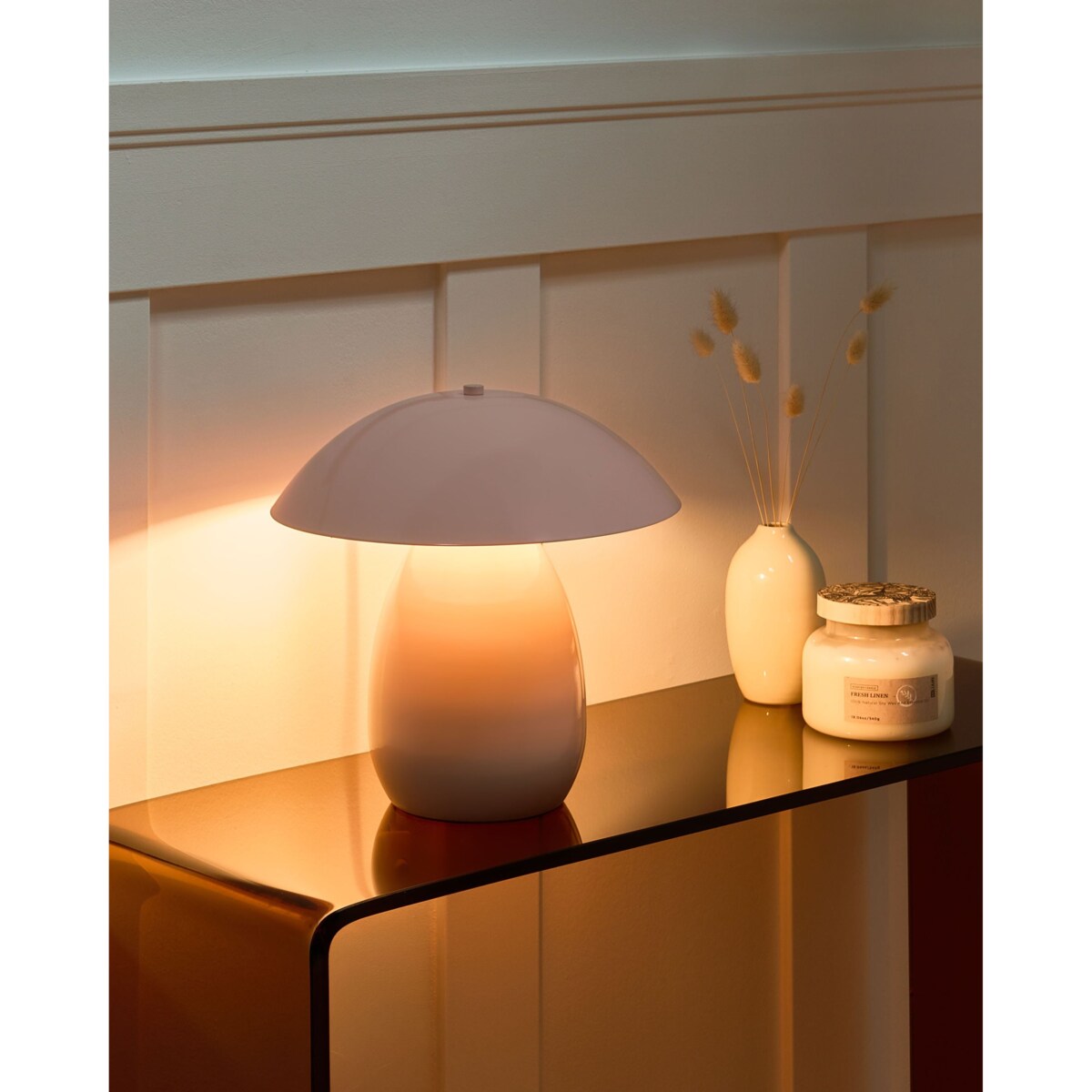 Lampa stołowa SIGI Metal Pastelowy róż