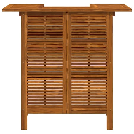 vidaXL Stolik barowy, 110 x 50 x 105 cm, lite drewno akacjowe