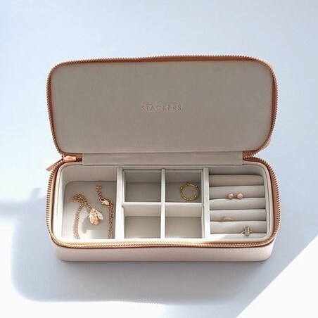 Pudełko podróżne na biżuterię Travel Large Stackers kamienna szarość