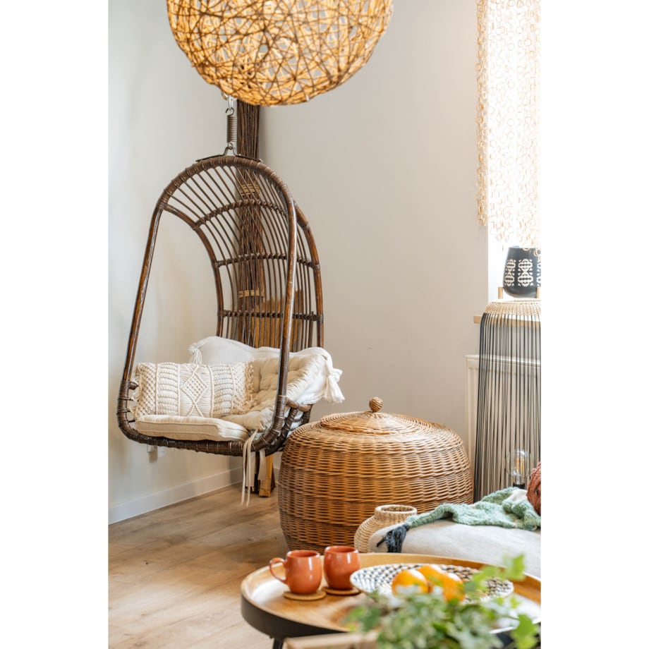 Poduszka dekoracyjna bawełniana MACRALINA, makrama, 30 x 50 cm