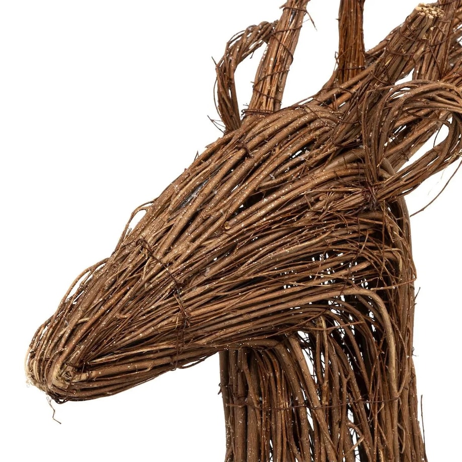 Dekoracja świąteczna - jelonek z gałązek 125 cm