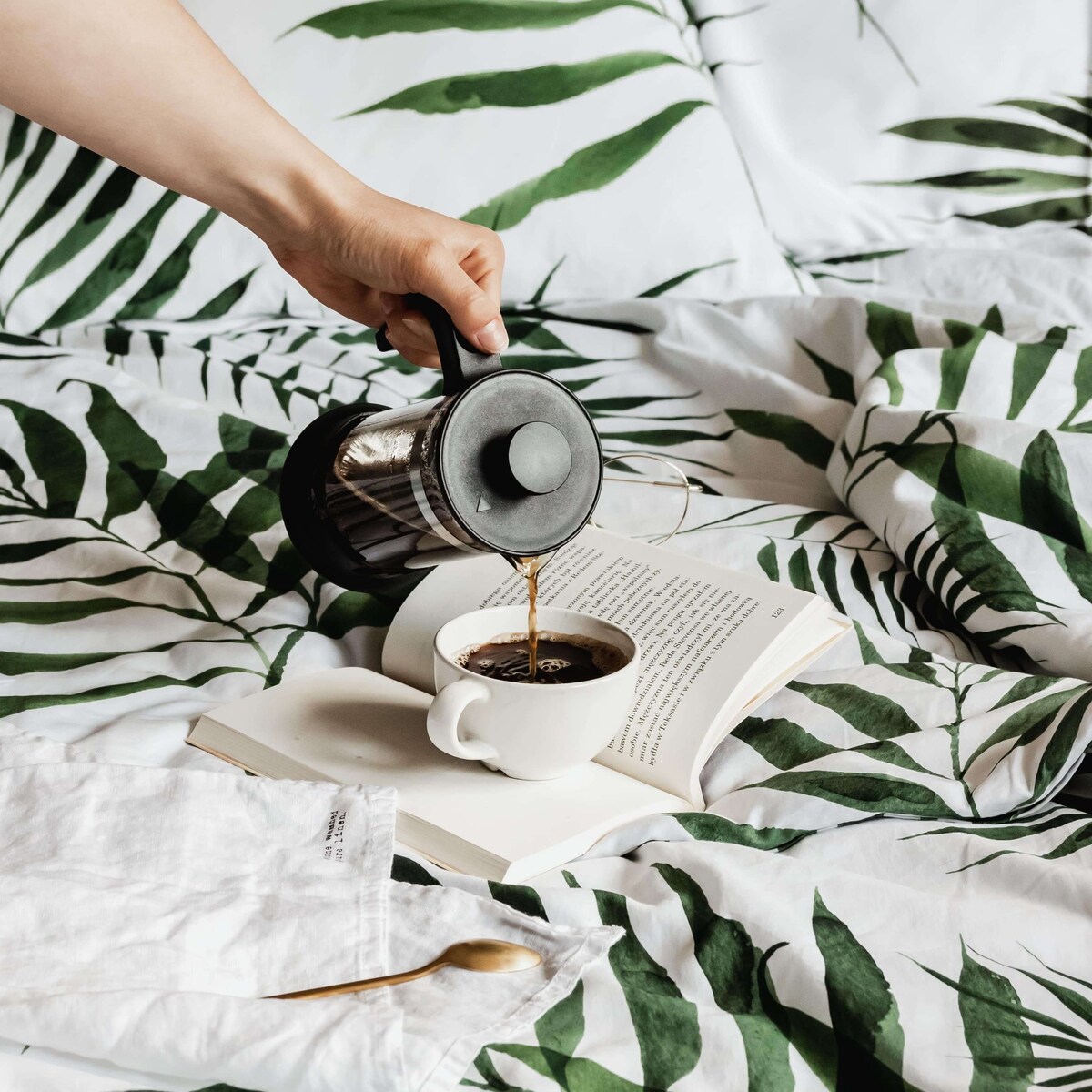 Pościel Palmy 220/200 + 2 x 50/60 cm