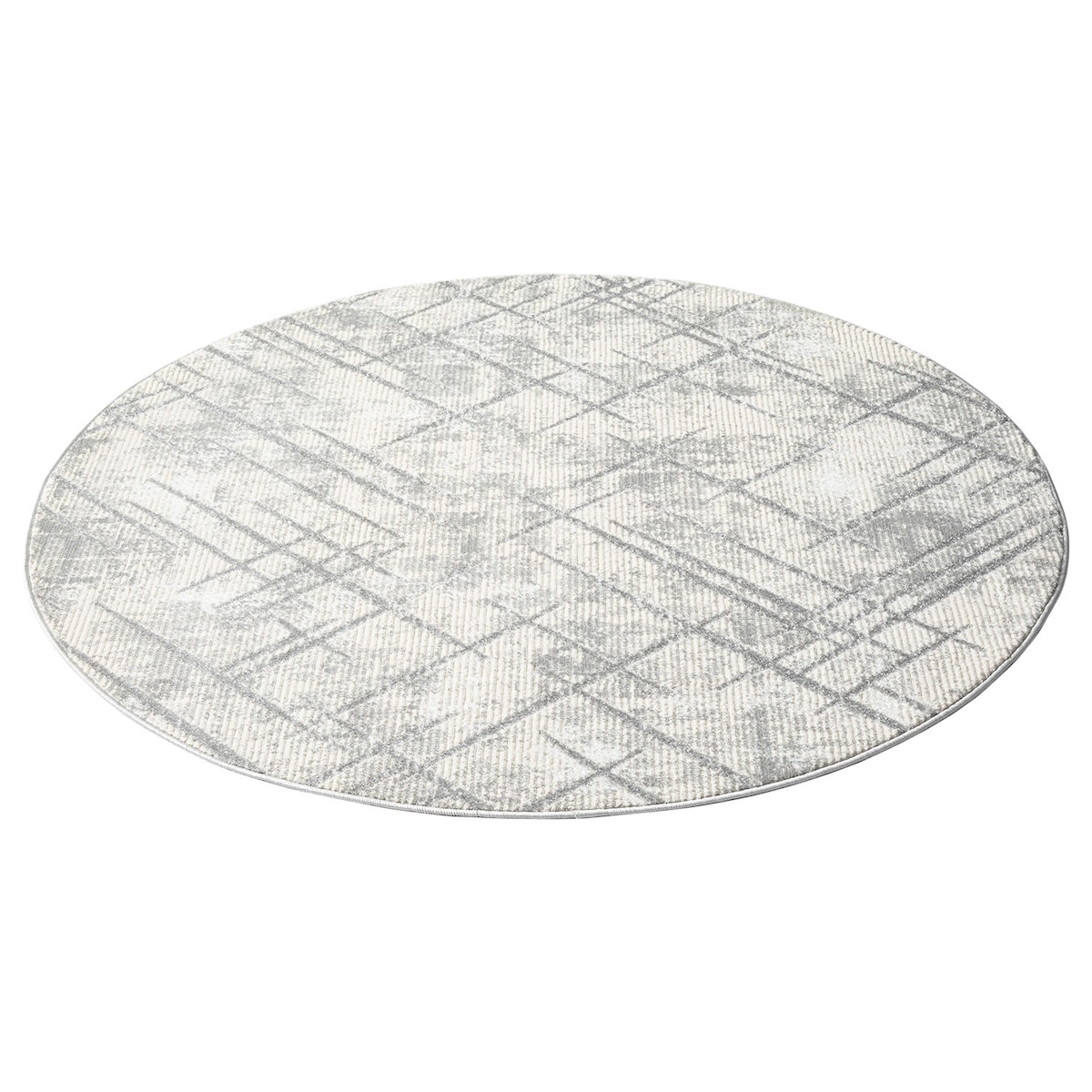 Dywan okrągły strukturalny nowoczesny Antique 2450 Szary 160x160