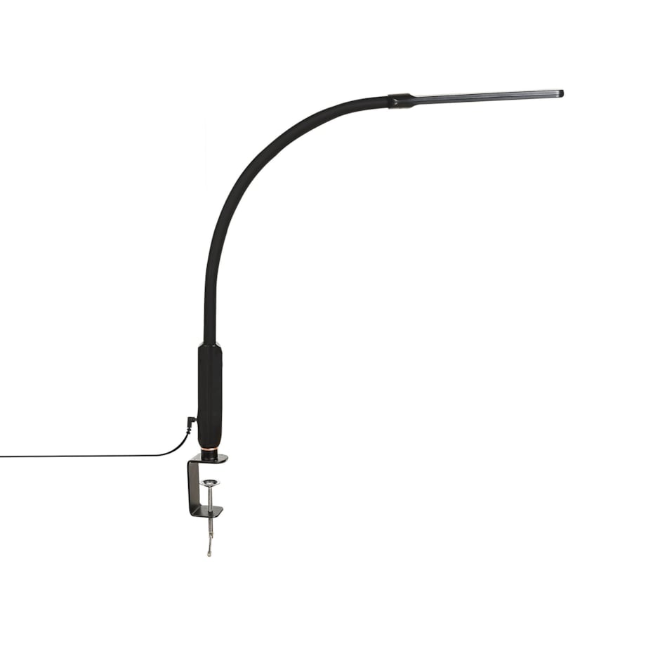 Lampa podłogowa/zaciskowa LED czarna APUS