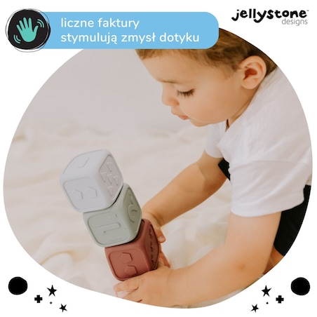 Kostki Edukacyjne, szałwia i jagoda, Jellystone Designs