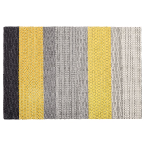 Dywan wełniany 140 x 200 cm żółto-szary AKKAYA