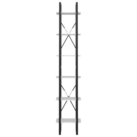 vidaXL Regał na książki, biały, 40x30x210 cm, materiał drewnopochodny