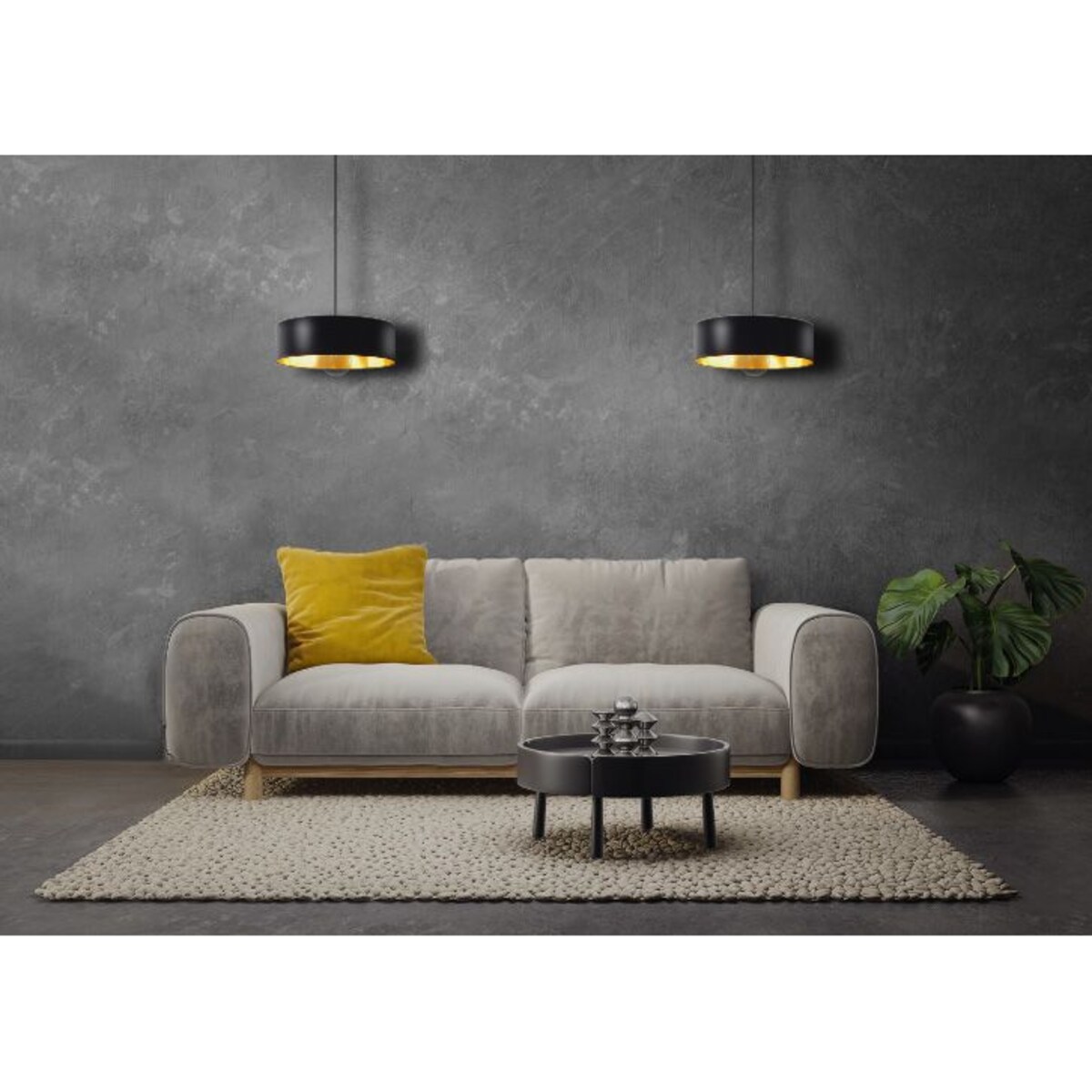 Lampa Wisząca APP1333-1CP BLACK GOLD