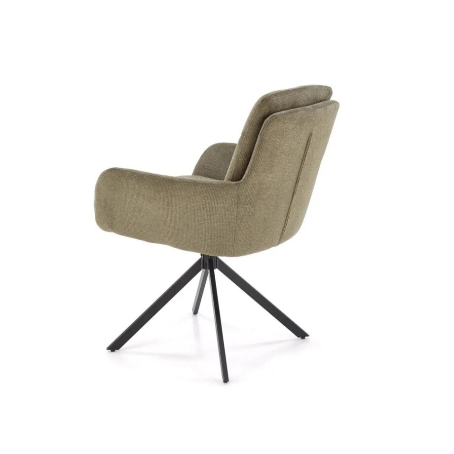 Krzesło tapicerowane K536 oliwkowe obracane