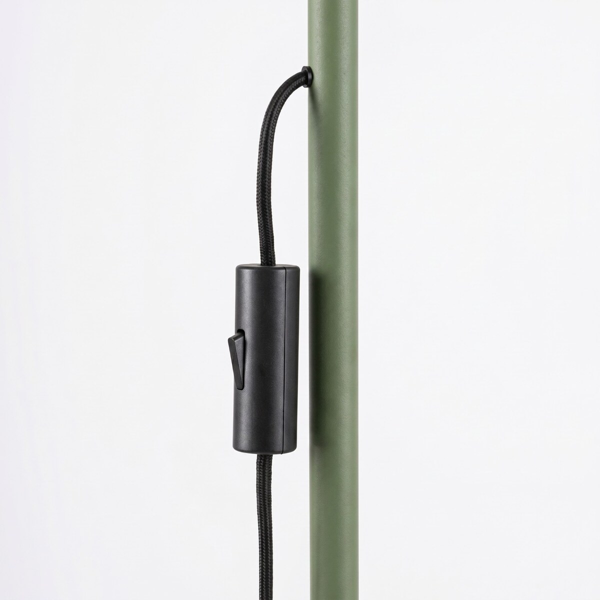 Lampa podłogowa KARBON 3 zielona oliwka