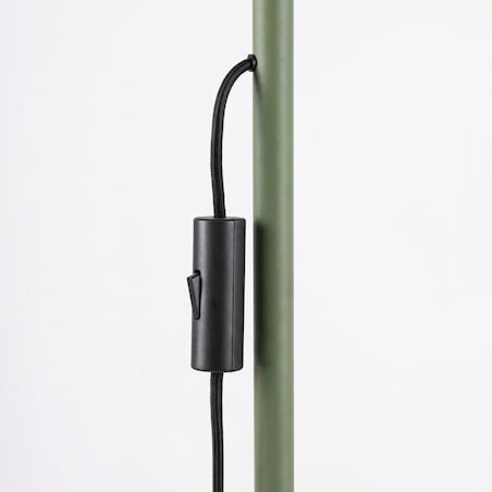 Lampa podłogowa KARBON 3 zielona oliwka