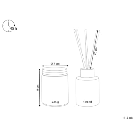 Zestaw zapachowy świeca sojowa i dyfuzor z patyczkami czekolada DARK ELEGANCE