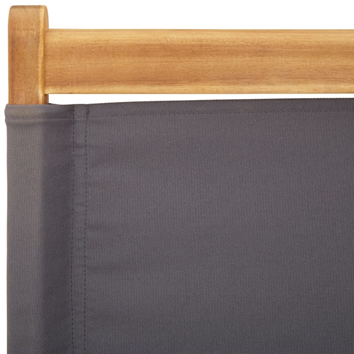 vidaXL Krzesła ogrodowe, 2 szt., antracyt, drewno akacjowe i tkanina