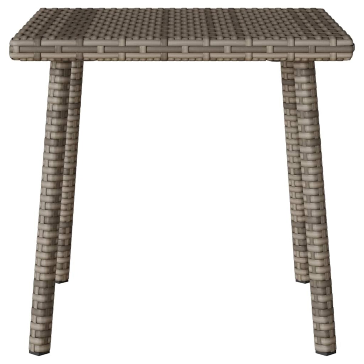 vidaXL Stolik kawowy ogrodowy prostokątny szary 40x40x37 cm polirattan