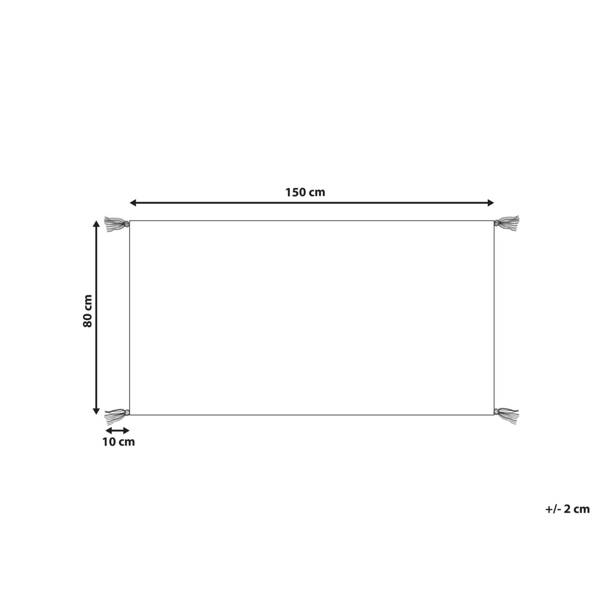 Dywan bawełniany 80 x 150 cm pomarańczowy MUGLA