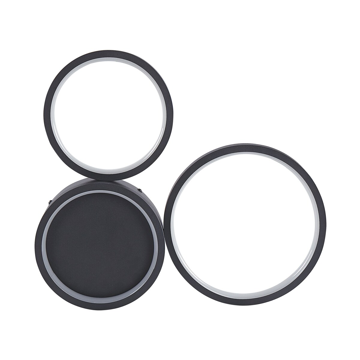 Lampa sufitowa LED metalowa czarna AGNAT