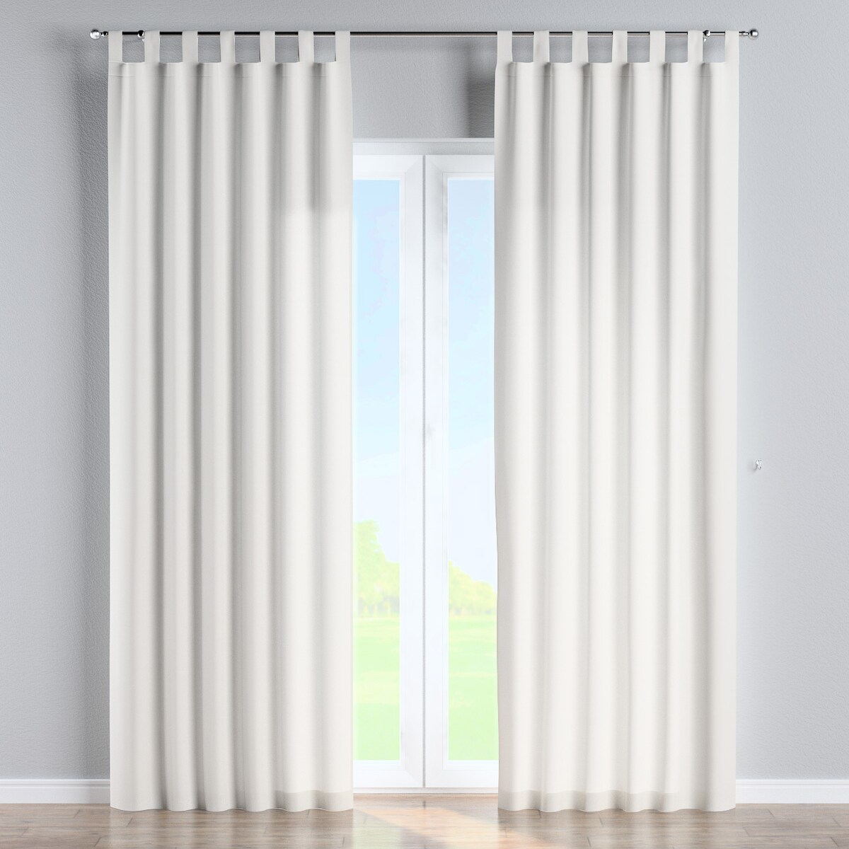 Zasłona na szelkach 1 szt. 130x260 biały