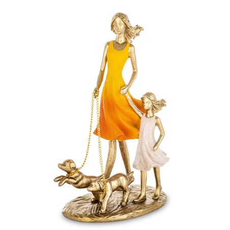 Figurki - mama i córka 24x9x17 cm FIGURINES z psami