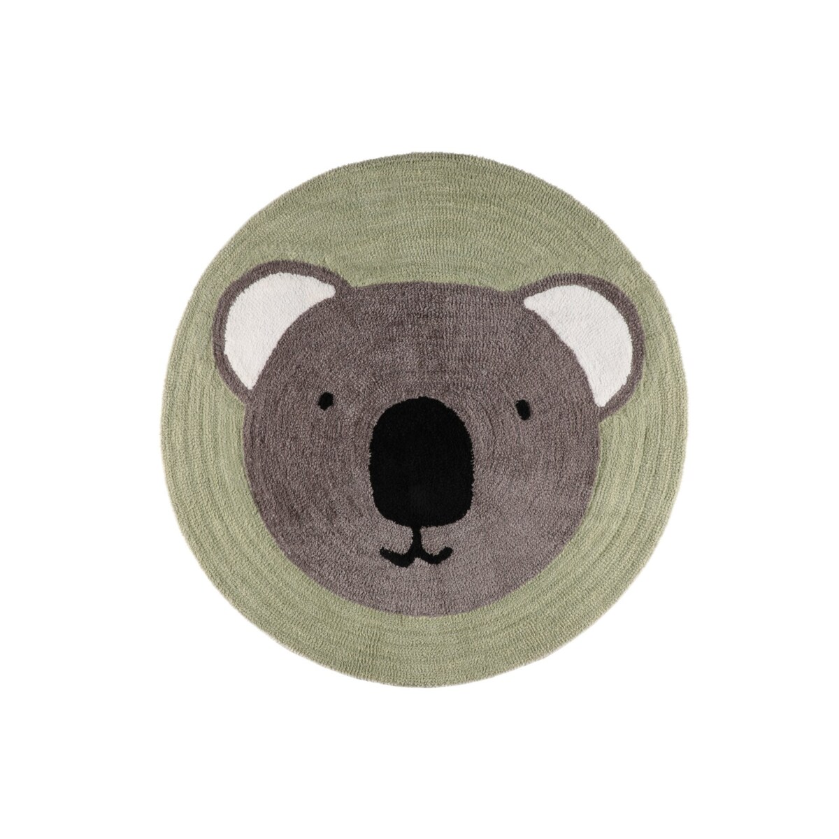 Dywan okrągły szaro-zielony Ø 100 cm COALA