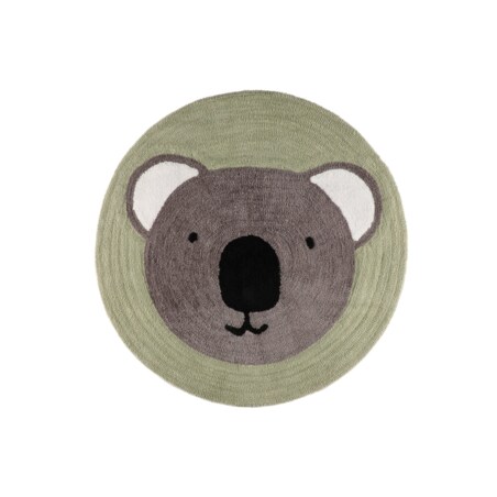 Dywan okrągły szaro-zielony Ø 100 cm COALA