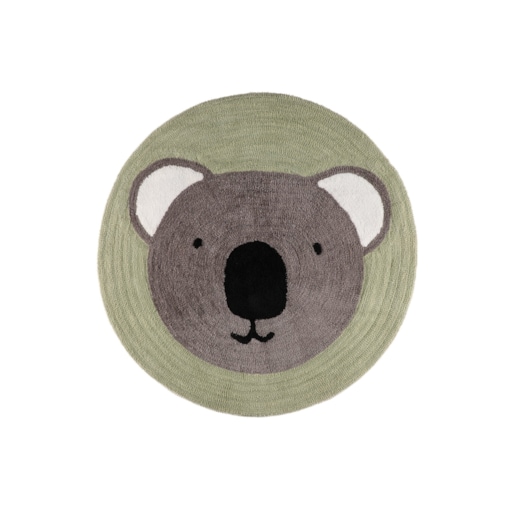 Dywan okrągły szaro-zielony Ø 100 cm COALA