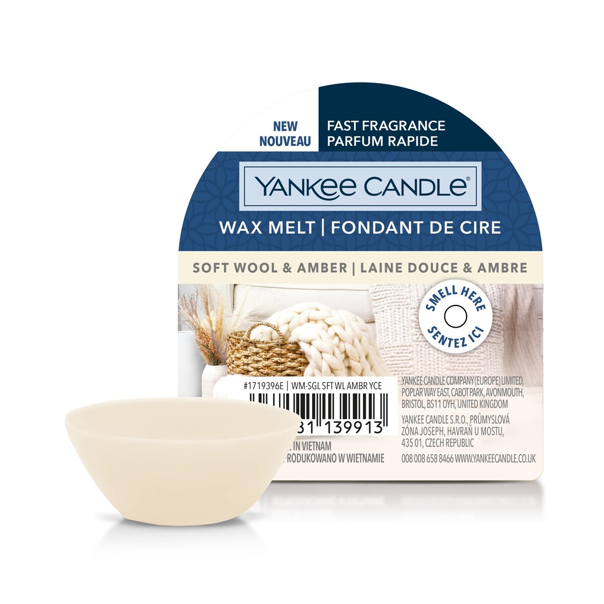 Yankee Candle wosk SOFT WOOL & AMBER