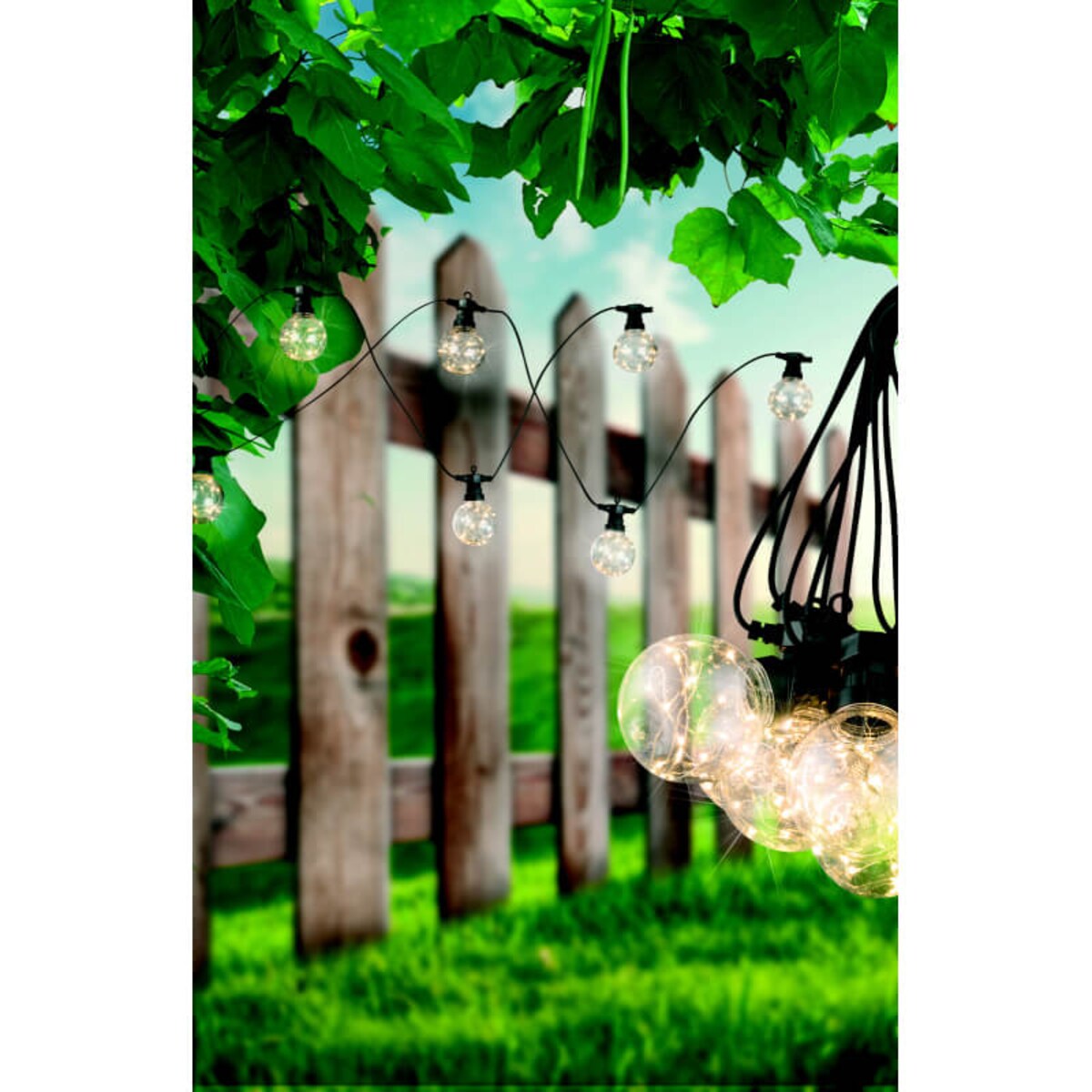 Łańcuch ze światełkami 7,5m 10 LED 4,2W IP44 ciepła