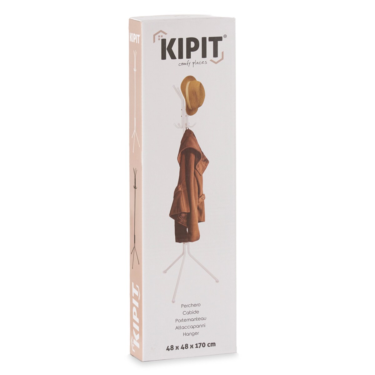 Wieszak stojący do przedpokoju COMFY PLACE, 48 x 170 cm