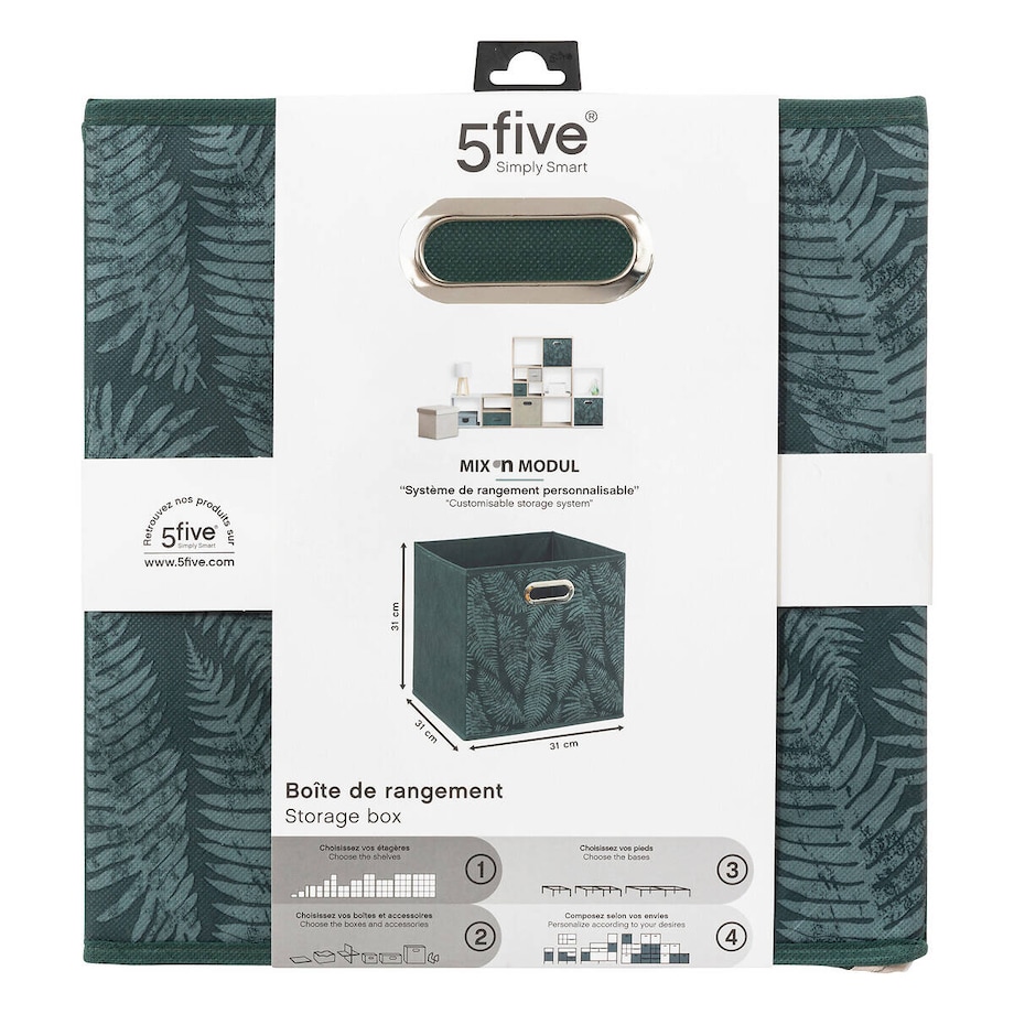 Pojemnik do przechowywania z wzorem liści MIX'N'MODUL