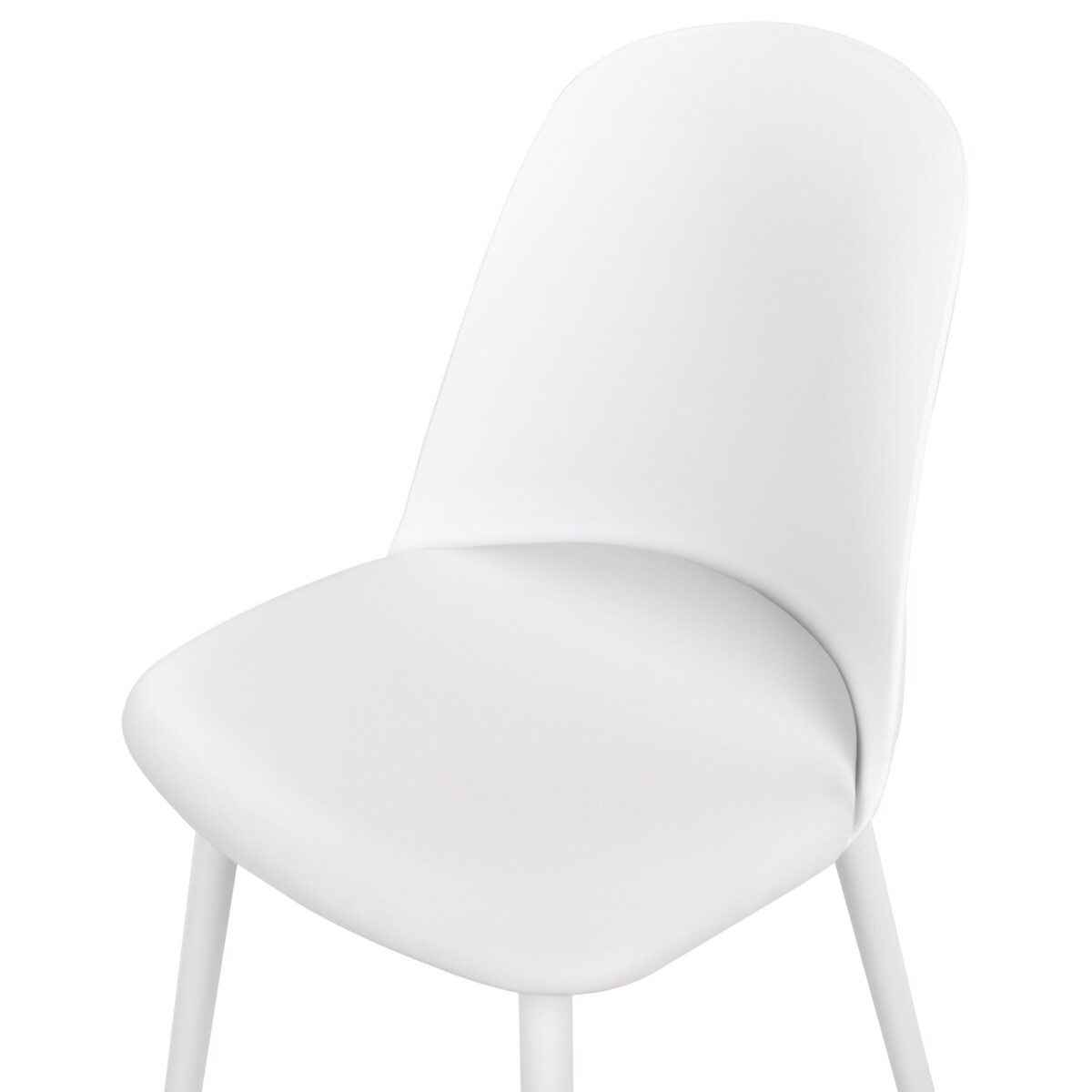 Zestaw 2 krzeseł do jadalni biały FOMBY